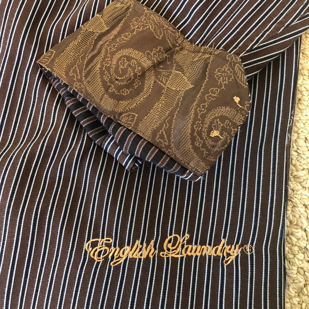 English Laundry Striped Long Sleeve Button Shirt